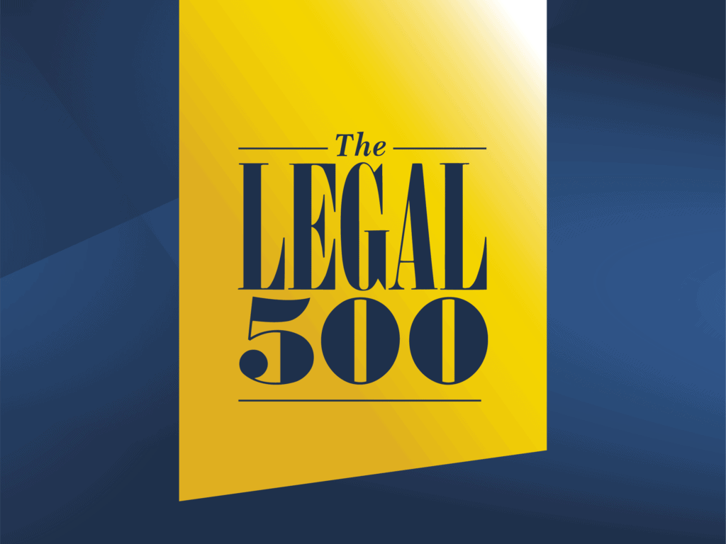 The Legal 500 accreditations banner