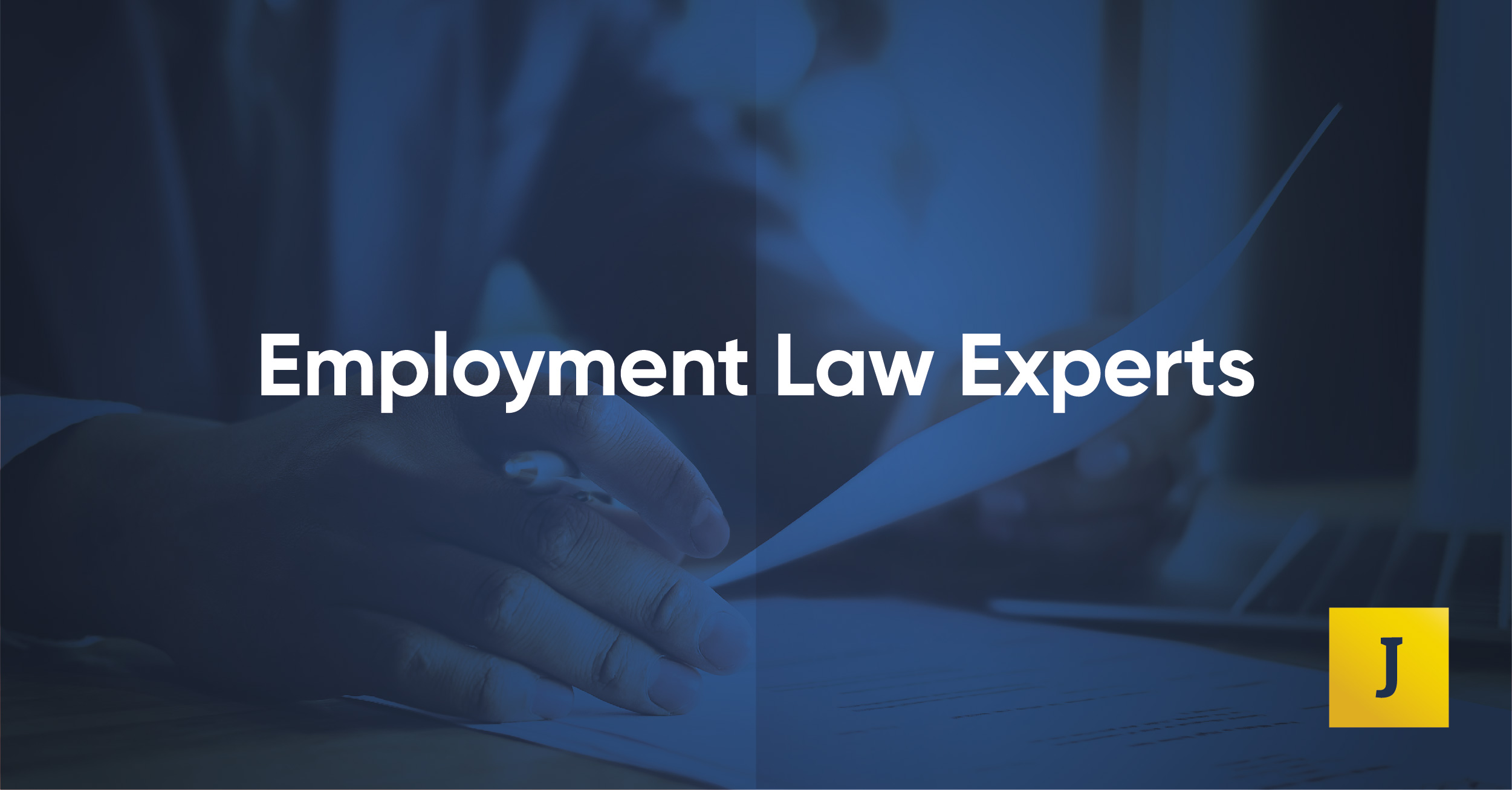 Employment law experts. Person reading letter