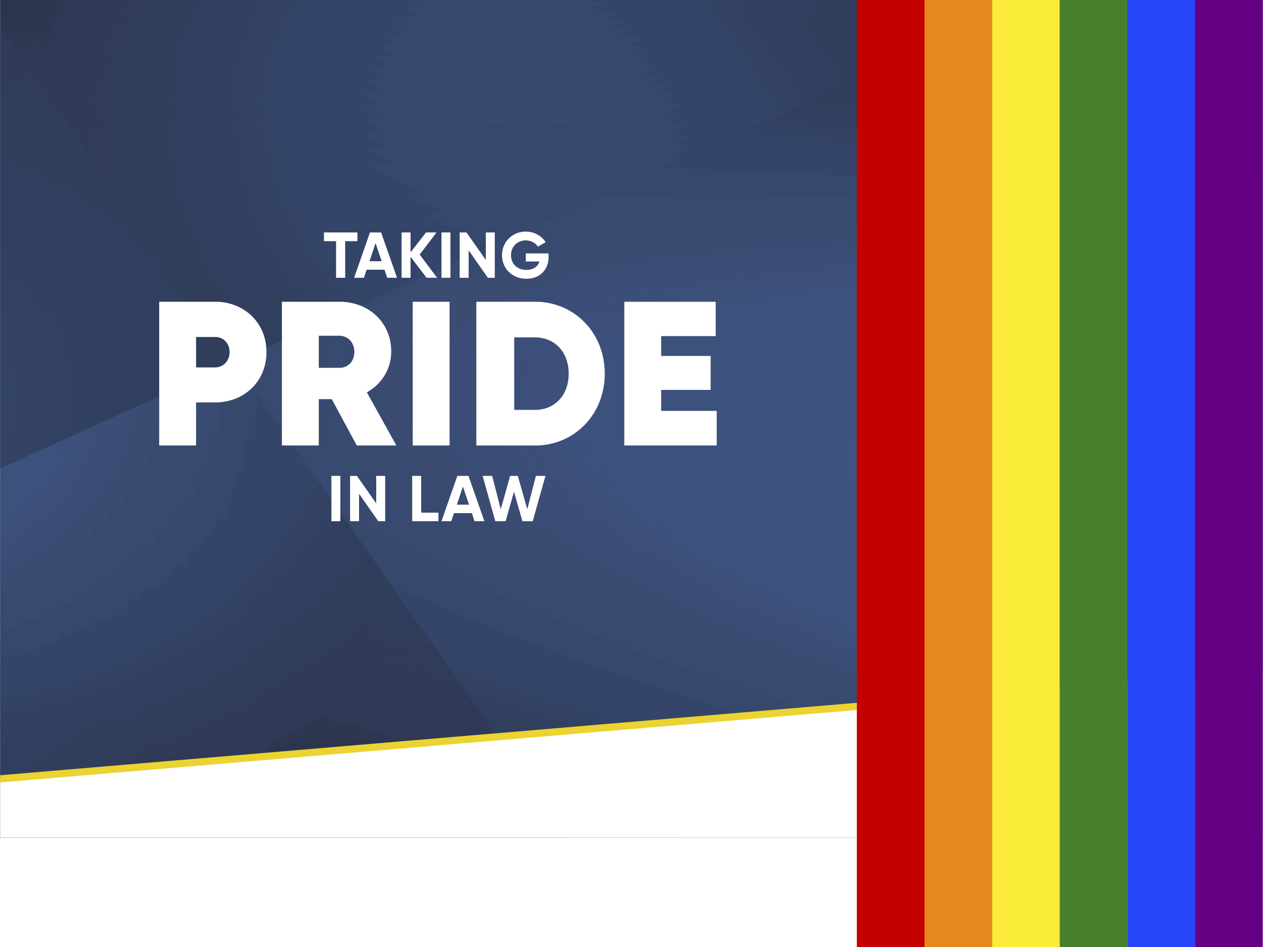 Taking pride in law with LGBTQ flag
