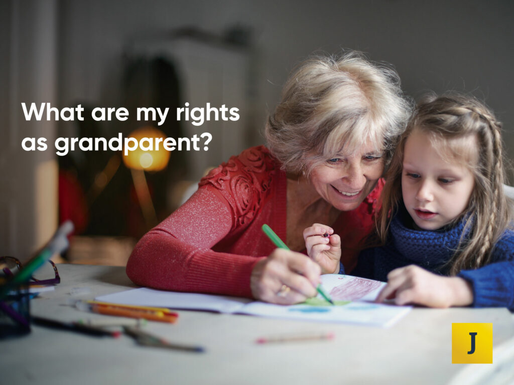 What are my rights as a grandparent? Grandparent and child colouring in. Jefferies Solicitors, Southend and Chelsmford, Essex